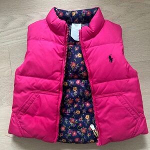 Ralph Lauren Baby Girl Reversible Vest - 12 months